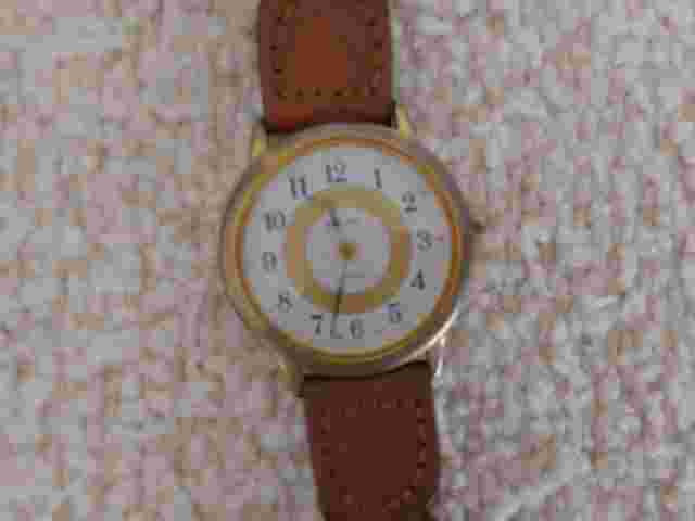 Becora V3130 Quartz Tan Braided Leather Band Analog Wristwatch