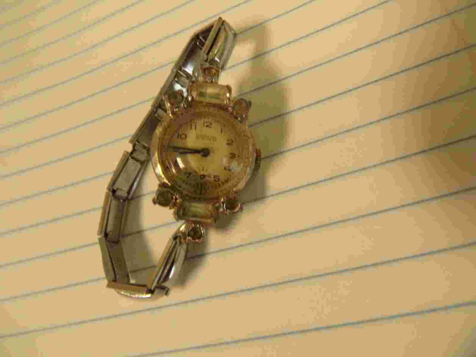 Vintage ACCRO Art Deco Jewel Woman's Watch for Parts