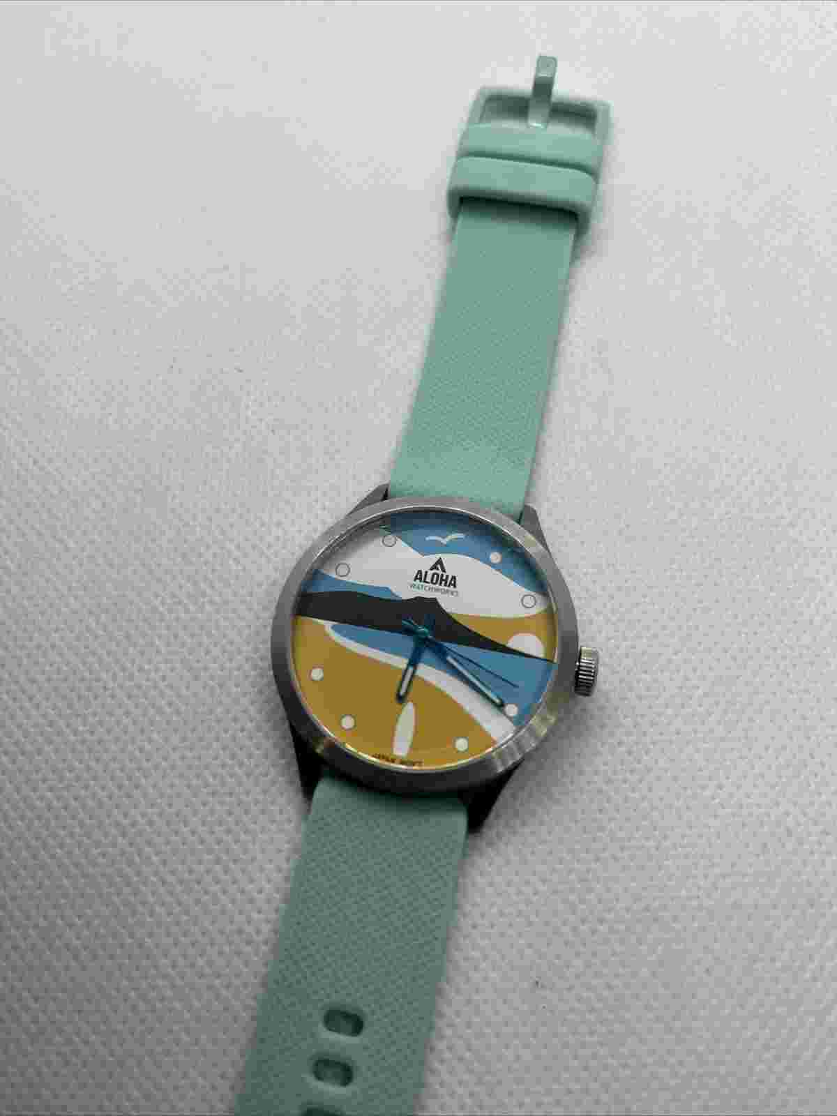 Aloha Watchworks WOMEN'S "DIAMOND HEAD PEAK" (SUNSET) w/ Silicone Band