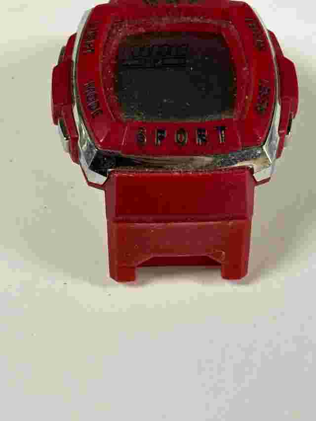 GAP plastic digital Quartz Unisex Watch Red NOT RUNNING