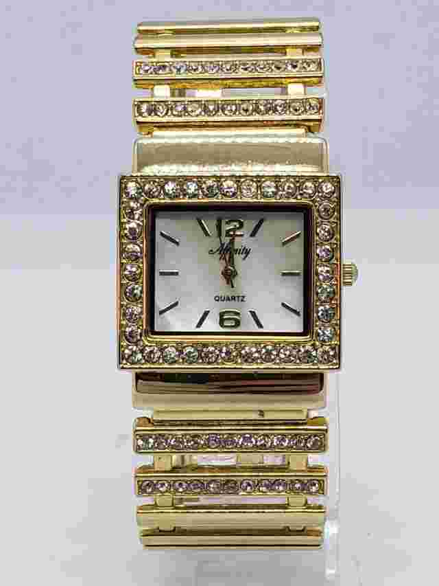 Affinity Women's Golden Bangle Watch 29mm Needs A New BATTERY