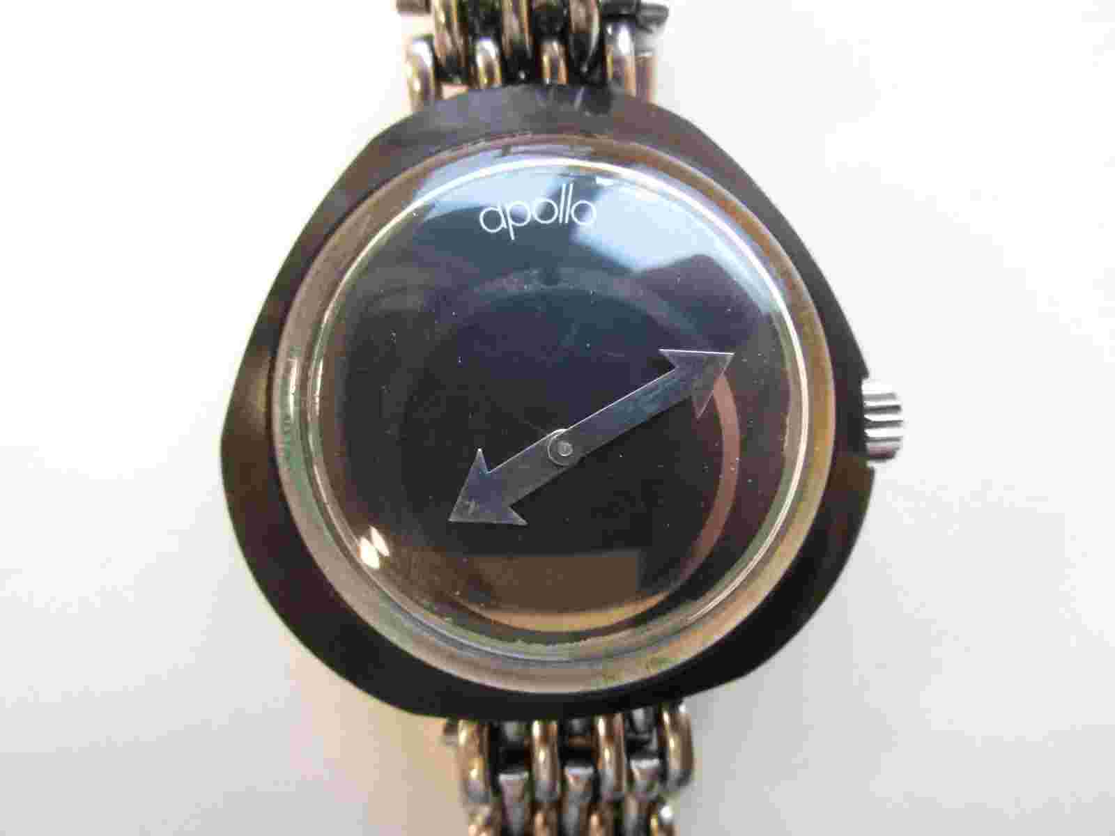 Apollo France made A-Shape watch 1970's waterproof case - running