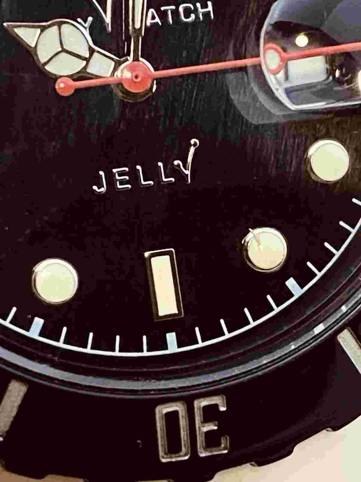 Jelly 44mm Rubber Case Black Rubber Mineral Women's Watch #6636