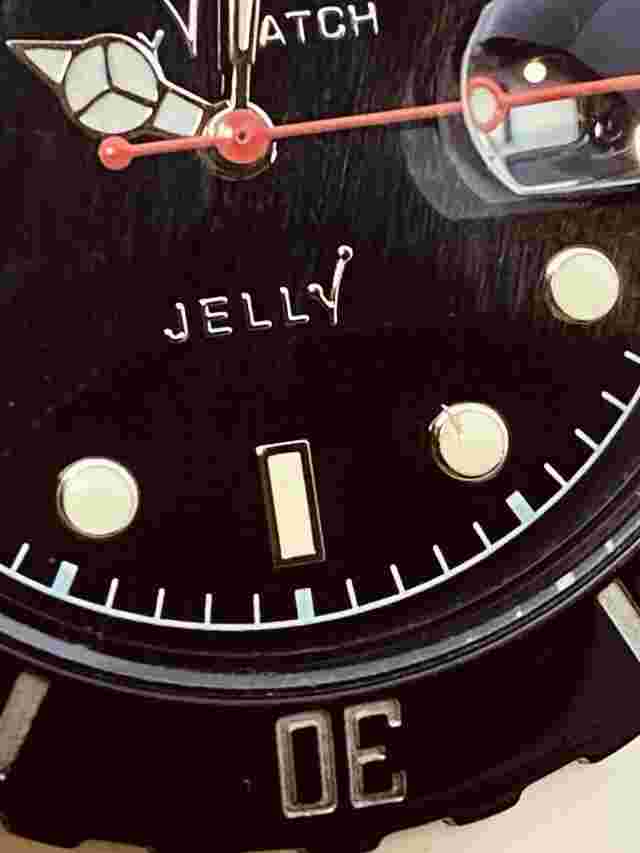 Jelly 44mm Rubber Case Black Rubber Mineral Women's Watch #6636