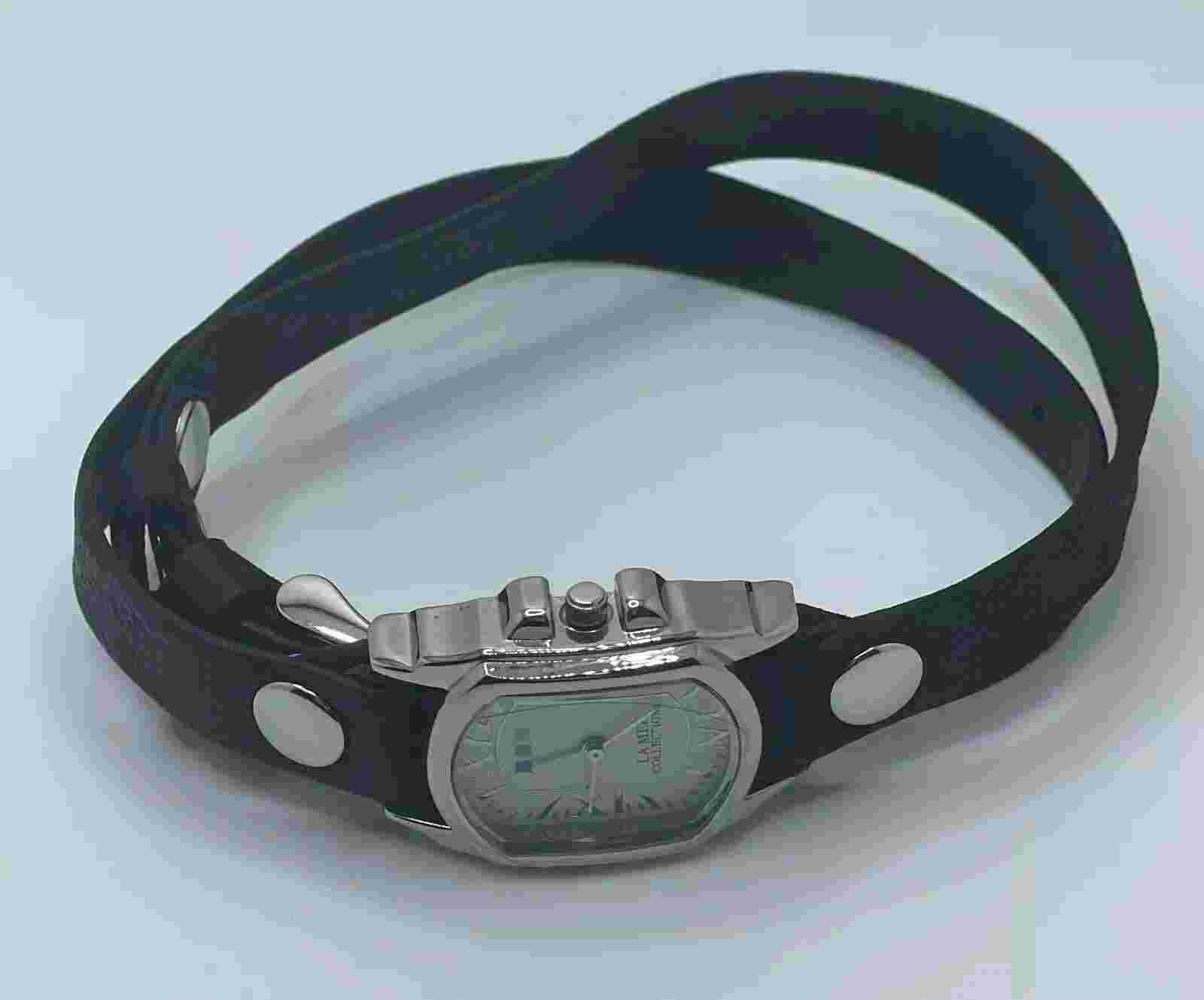 LA MER Collections Watch Womens 25mm Case Wrap Around Band Quartz