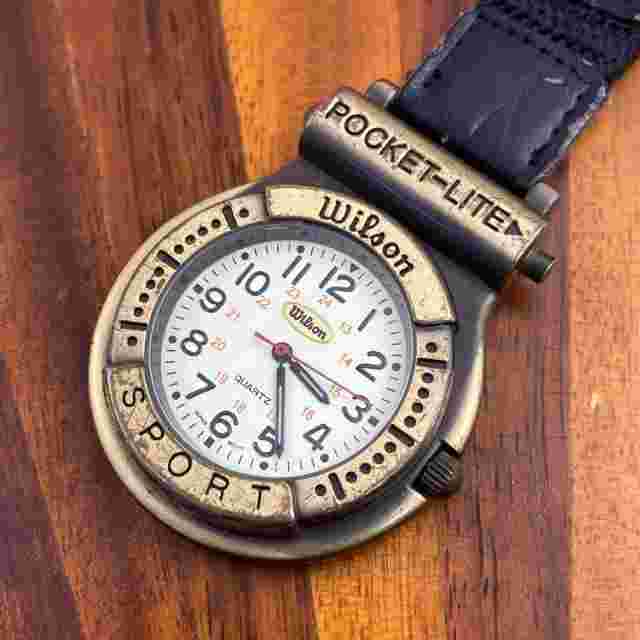 Vintage Wilson Sport Pocket Lite Clip Watch Japan Movement LWA188X - New Battery