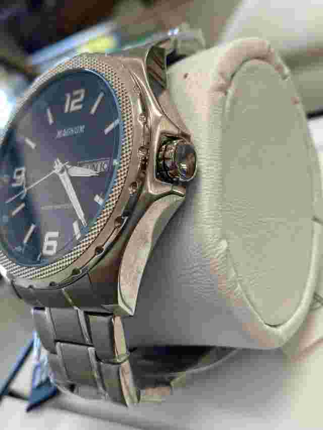 NEW Magnum Stainless Steel Quartz Analog Watch CASE SIZE 50.00 MM