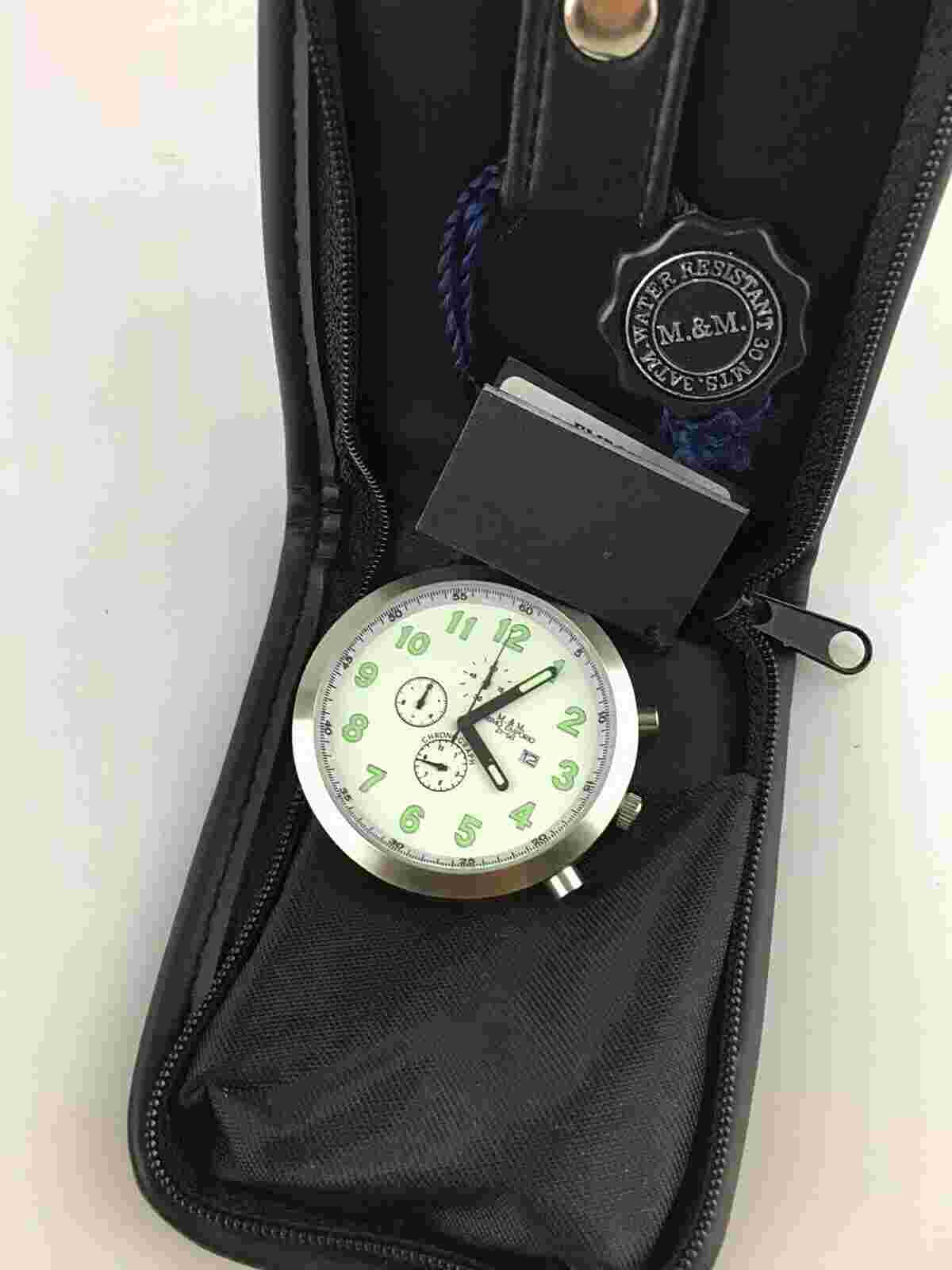 Primo Emporio Pocket Watch Orologio Tasca Chrono Quarz Uomo 48Mm Nuovo