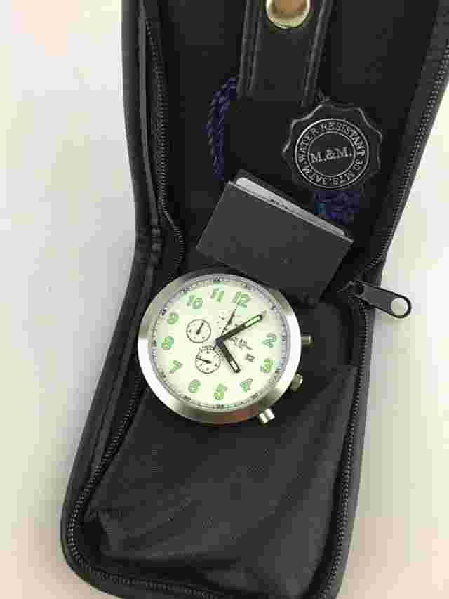 Primo Emporio Pocket Watch Orologio Tasca Chrono Quarz Uomo 48Mm Nuovo