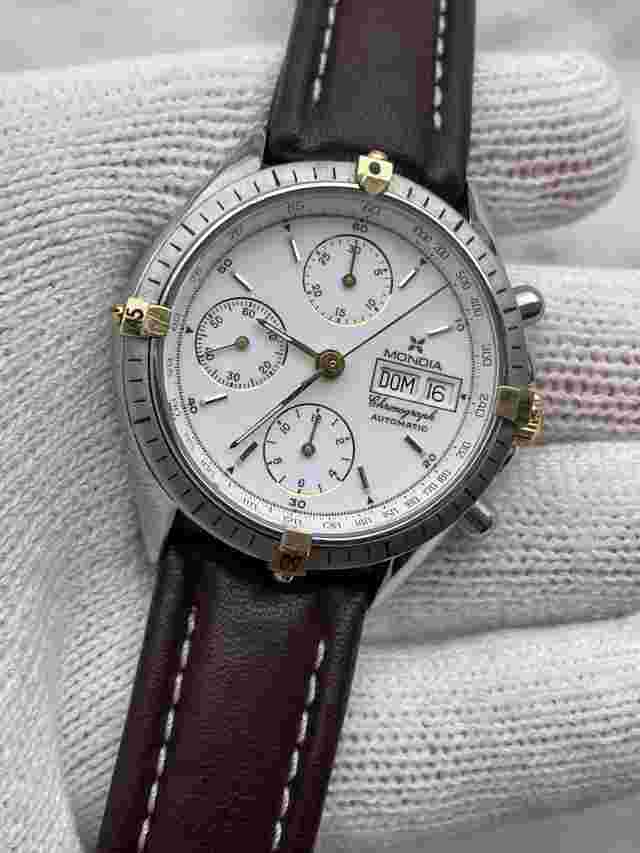 Mondia Chronograph Automatic Watch Eta 7750 Day Date Mens 39mm Swiss Made