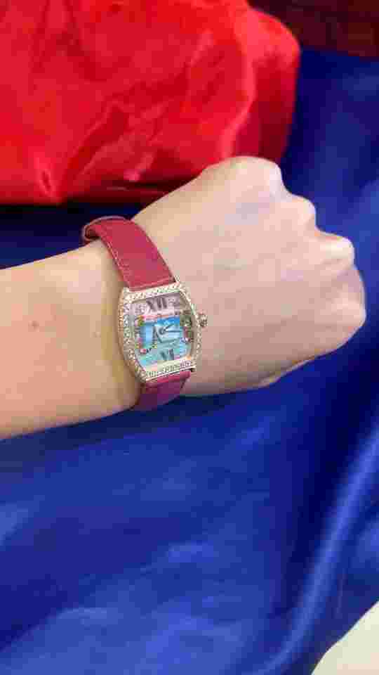 Ladies Van Der Bauwede Legend Watch Silver 800 with Diamond bezel