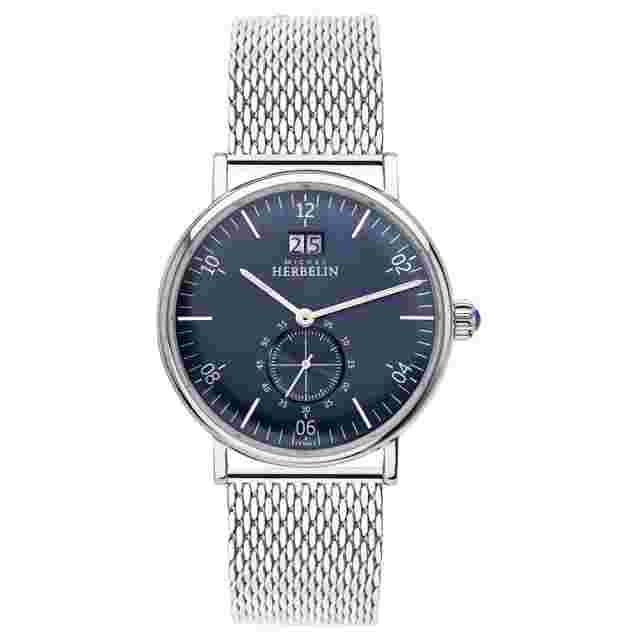 Herbelin Inspiration 1824715B Mens Stainless Steel Blue Chronograph Dial Watch