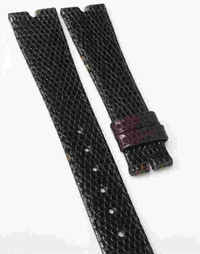 Hirsch Brand New 18mm Original Brown Genuine Leather Lizard No Buckle Watch Band