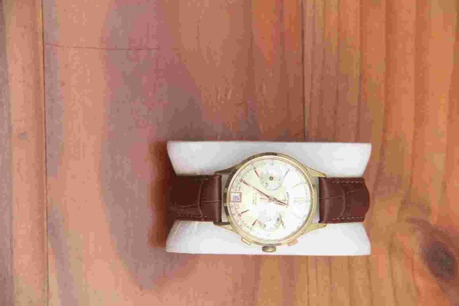 RARE VINTAGE ROTARY MECHANICAL CHRONOGRAPH WATCH - LANDERON CAL 187