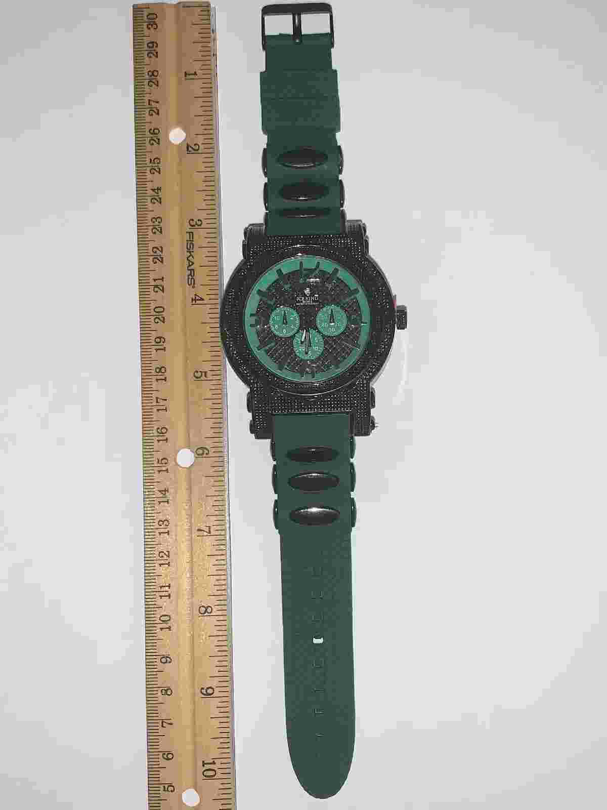 Ice King Quartz Water Resistant Mens Fashion Watch - Hunter Green - New Battery