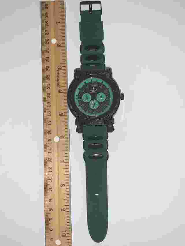 Ice King Quartz Water Resistant Mens Fashion Watch - Hunter Green - New Battery