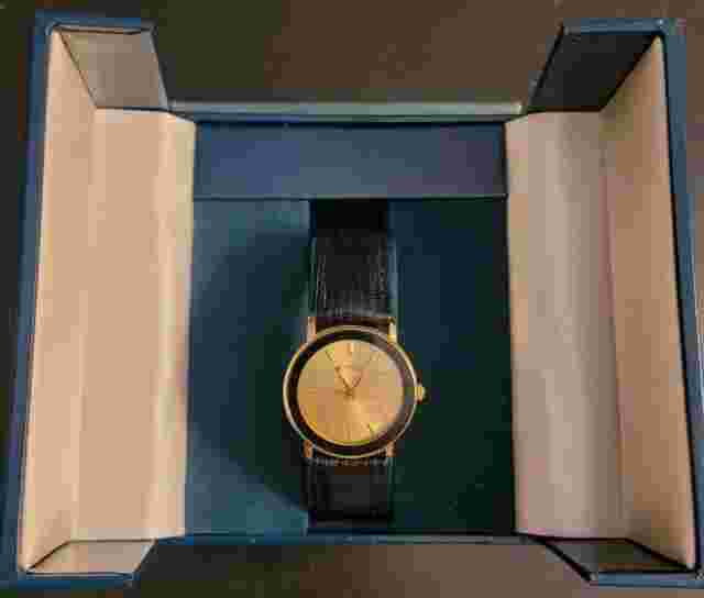 JOSTENS MONTRE RELOJ HARRIS CORP AWARD WATCH EXCELLENT COND W/BOX