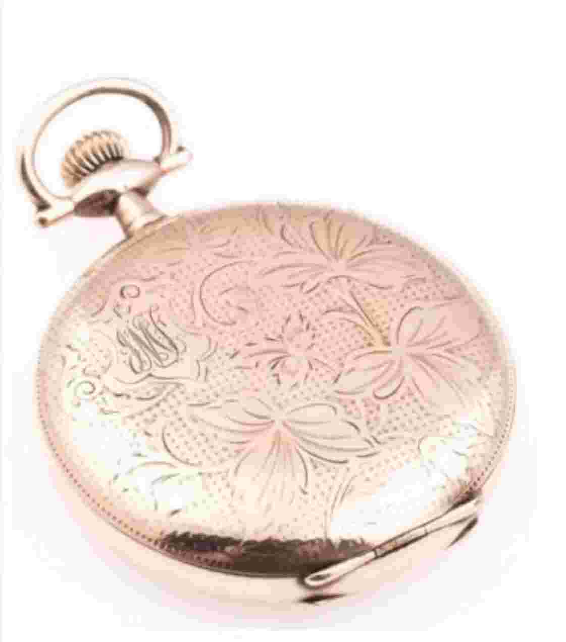 Waltham 14K Gold Filled Pocket 15 jewel Seri NO: 21226995, dated circa 1917 S/50