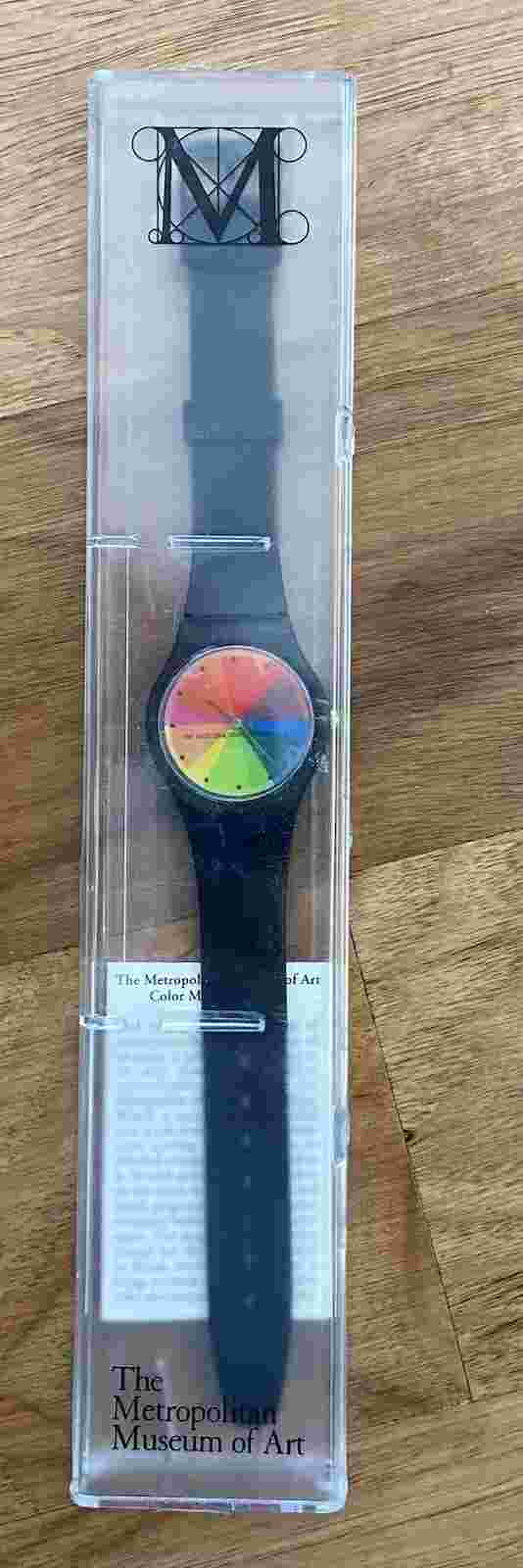 Metropolitan Museum of Art Color color magic  Rainbow Watch Clear Band New 90s