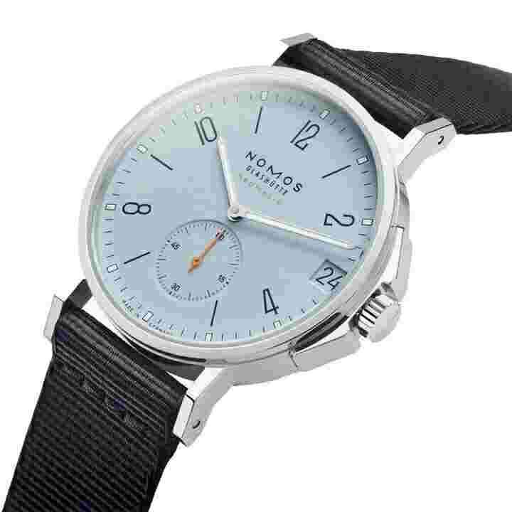 Nomos Ahoi Neomatik 38 Automatic Date Blue Dial Steel Men's Watch - 526 -