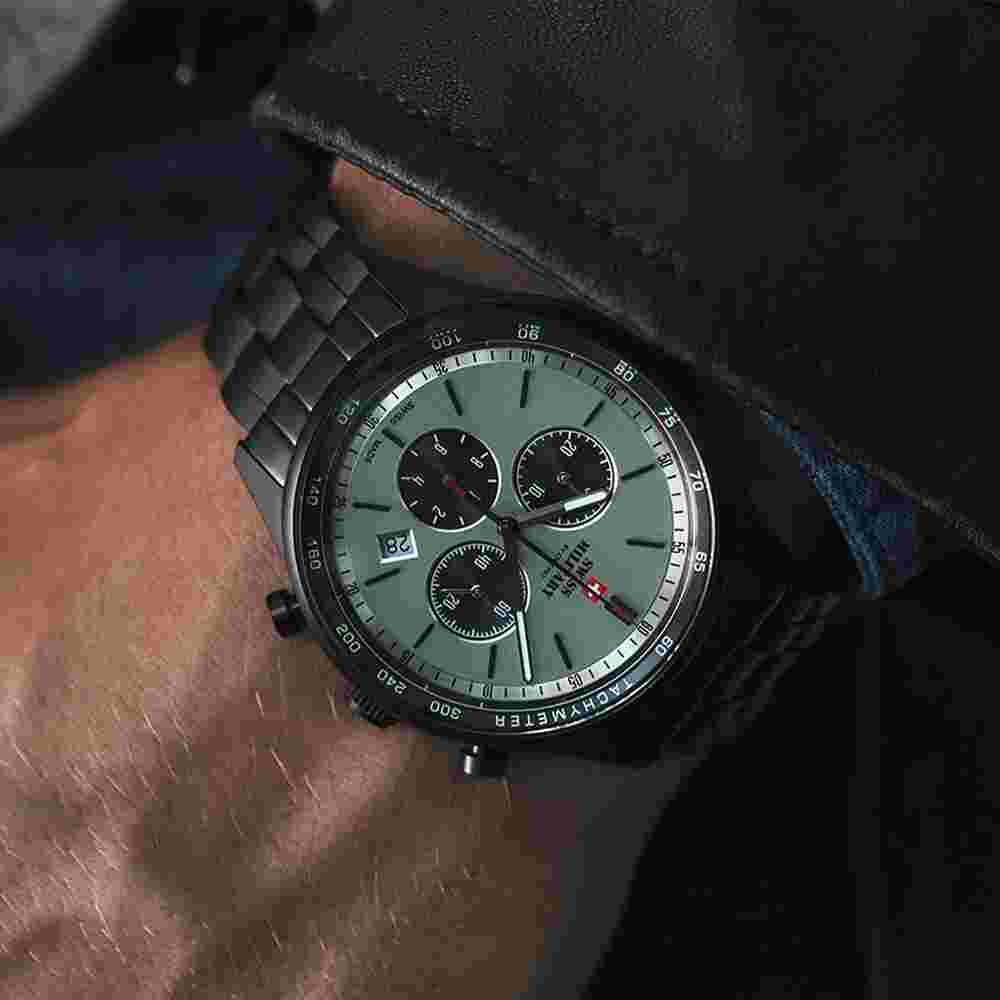 SWISS MILITARY SM34081.05 Swiss Made Chronograph Stainless Steel Men's Watch