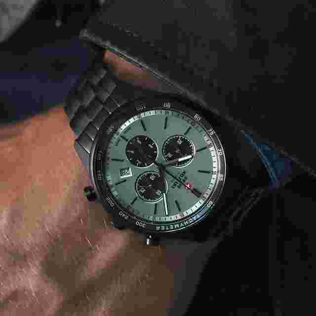 SWISS MILITARY SM34081.05 Swiss Made Chronograph Stainless Steel Men's Watch