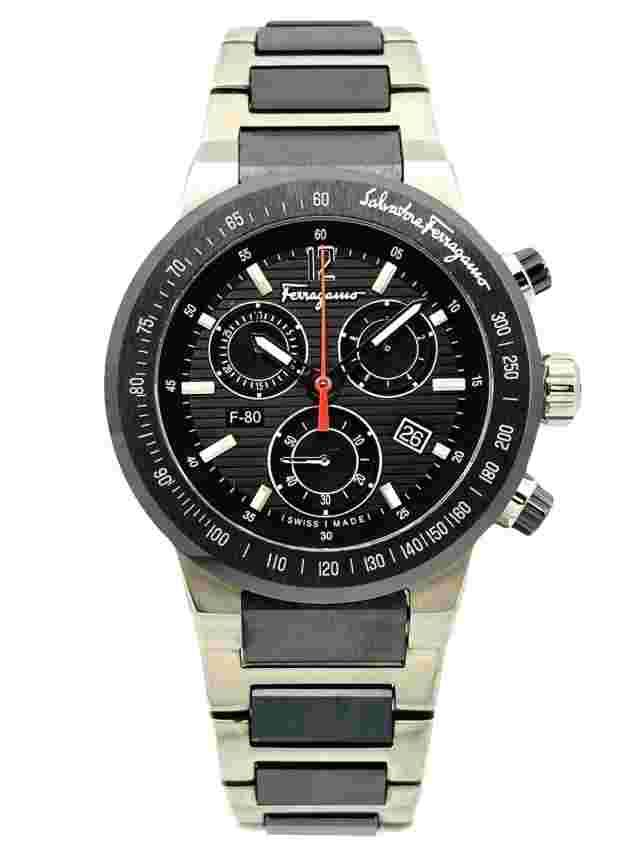 Salvatore Ferragamo F55030014 Titanium & Ceramic Scratch-resistant Chrono  Watch