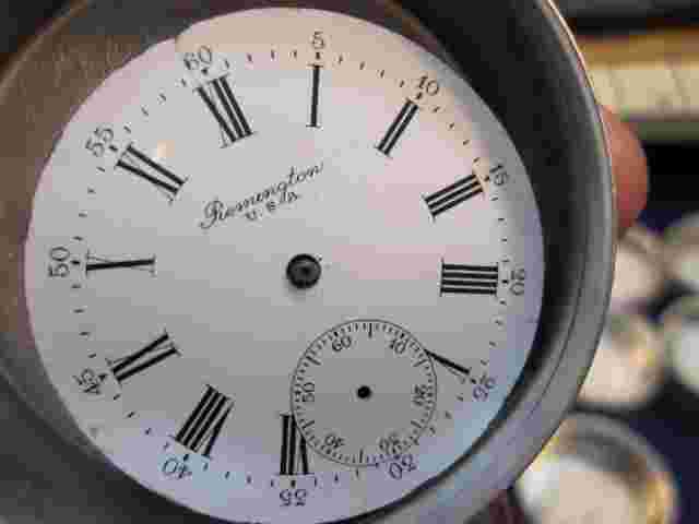 16s NYS Remington LS HC pocket watch movement