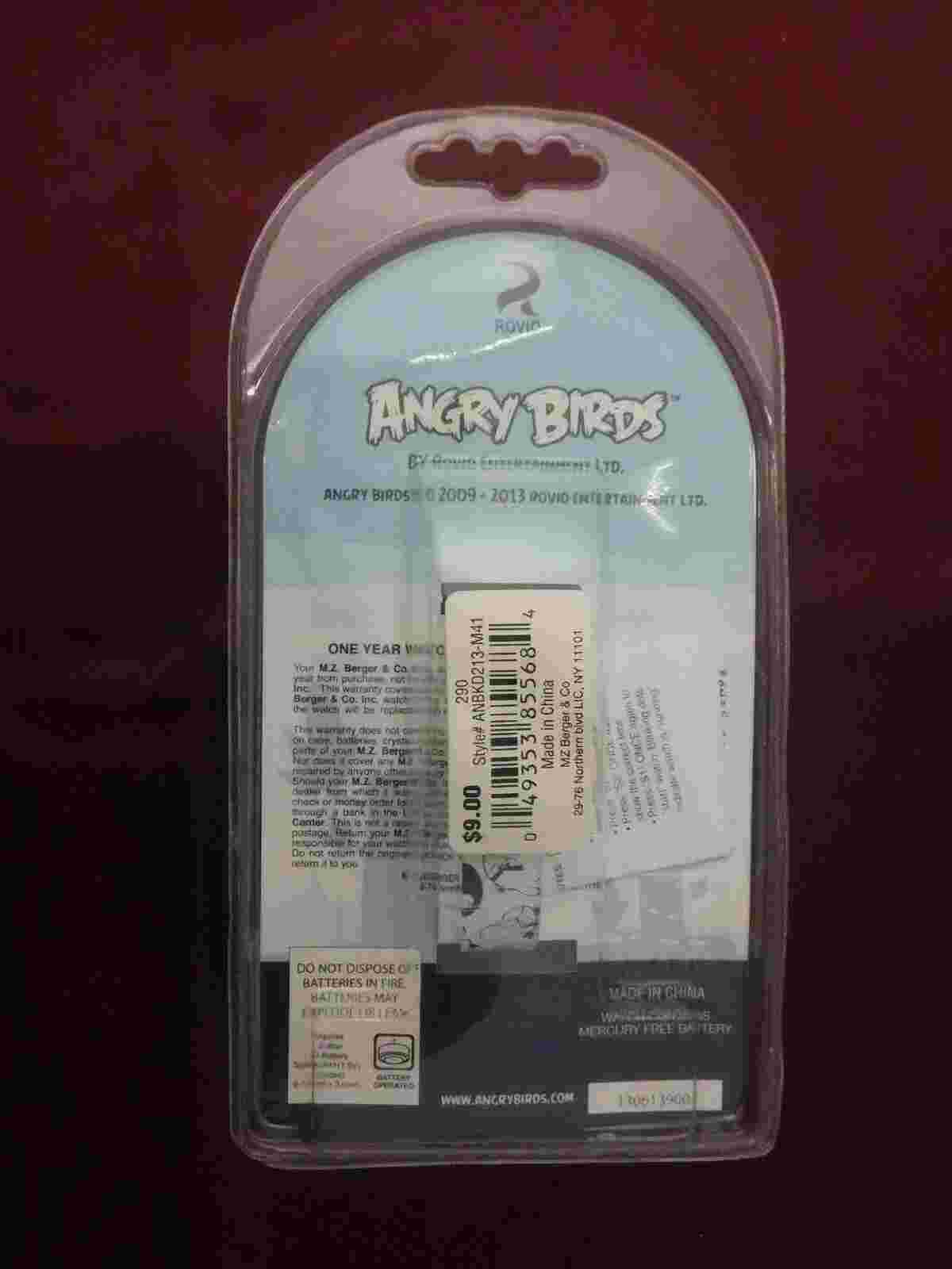 BRAND NEW SEALED! Angry Birds LCD Watch Interchange Tops Red Green Pig FREE SHIP