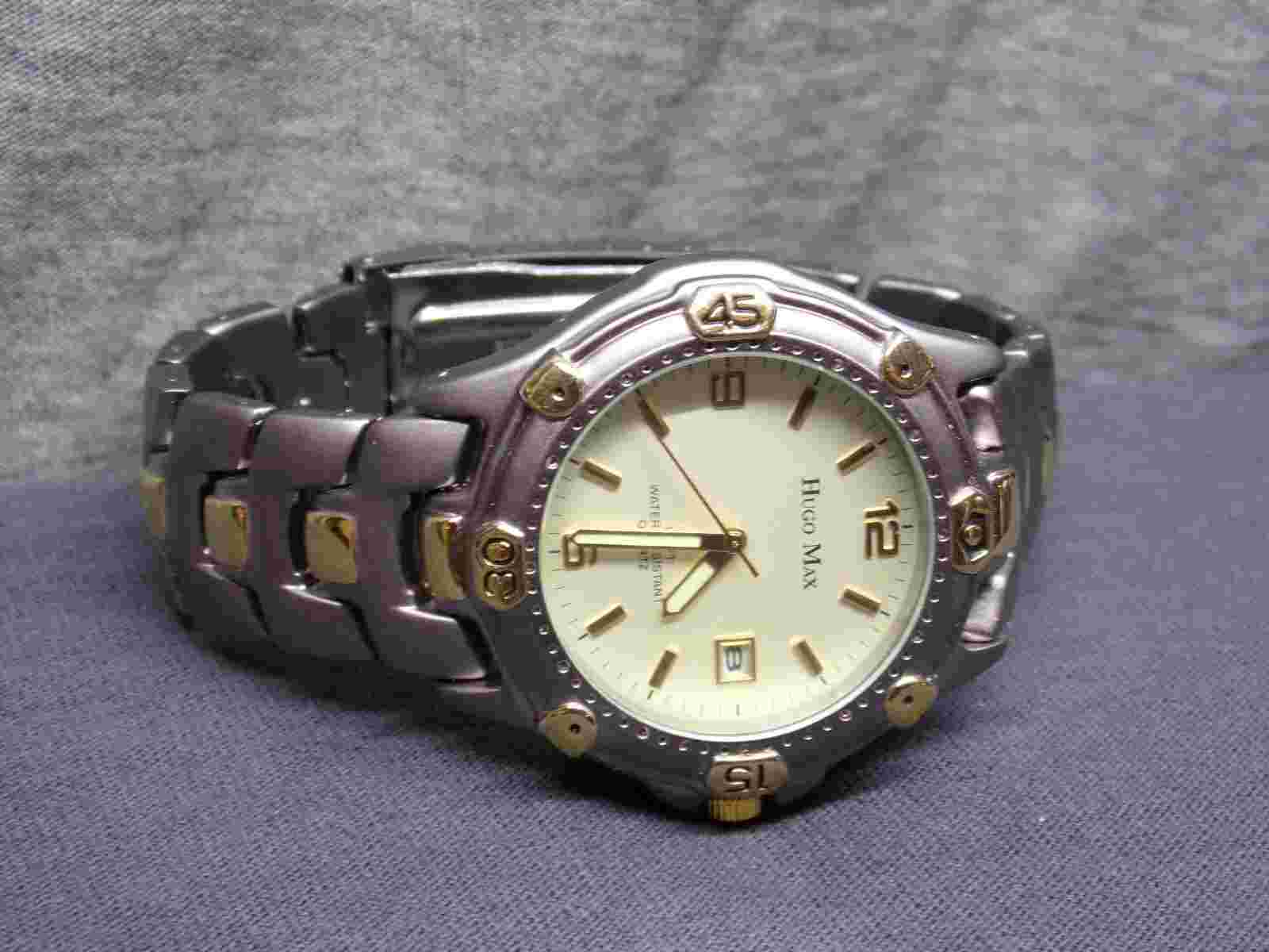 Men's HUGO MAX Water-Resistant Watch w/ New Battery - Works Great!