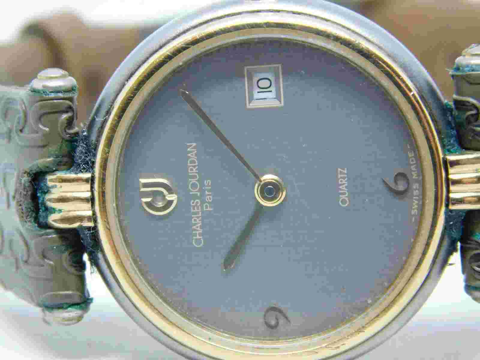 Charles Jourdan Paris 75 25 1 Swiss Made Quartz Analog Women's Watch New Battery