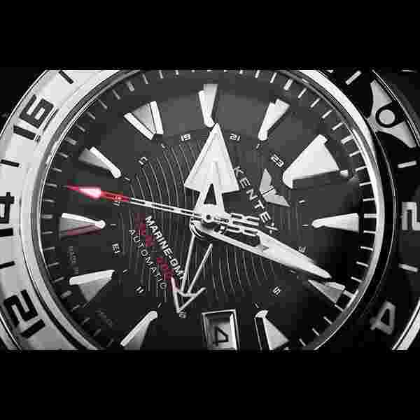 Kentex MARINE GMT S820X-01 Black Men's Watch