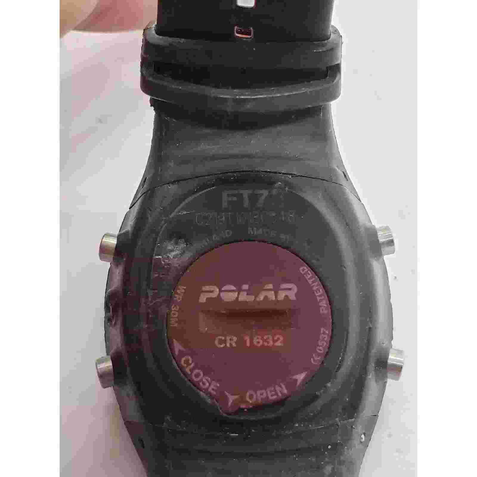 Polar men's digital watch. Black with red accent strip C2791 10180548 Sold as is