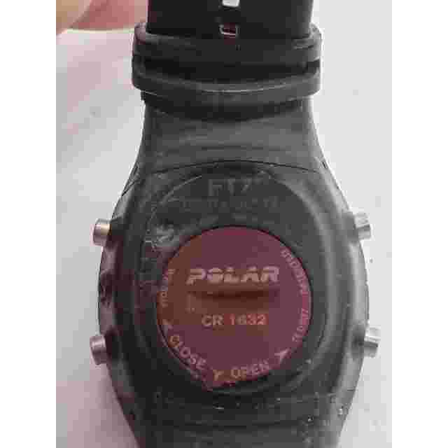 Polar men's digital watch. Black with red accent strip C2791 10180548 Sold as is