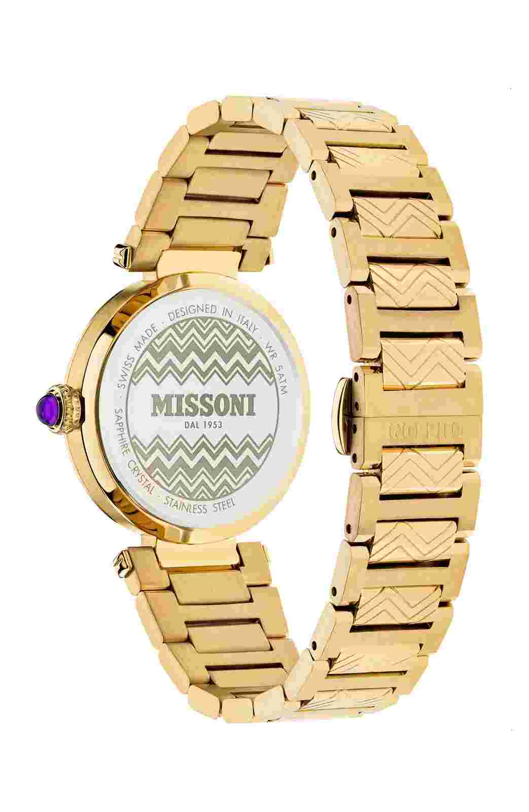 Missoni Gold Womens Analogue Watch Atelier MW2X00623