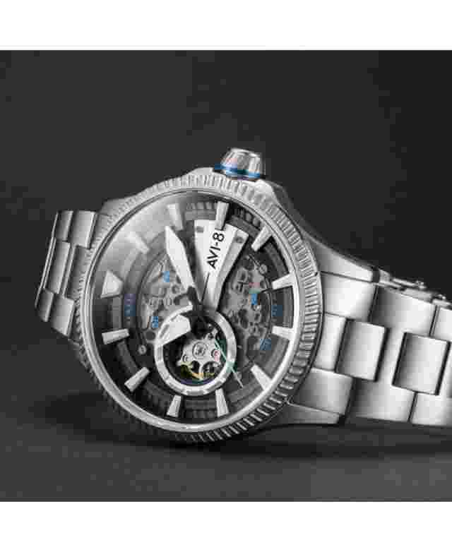 AVI-8 AV-4078-11 Men Automatic Watch Black Dial