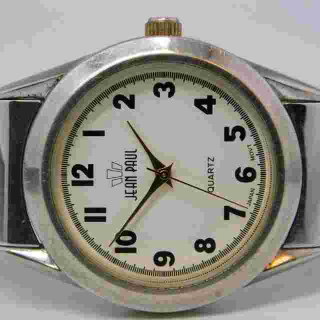 JEAN PAUL Mineral Crystal Quartz Analog Unisex Watch Sz. 6 1/4" New Battery