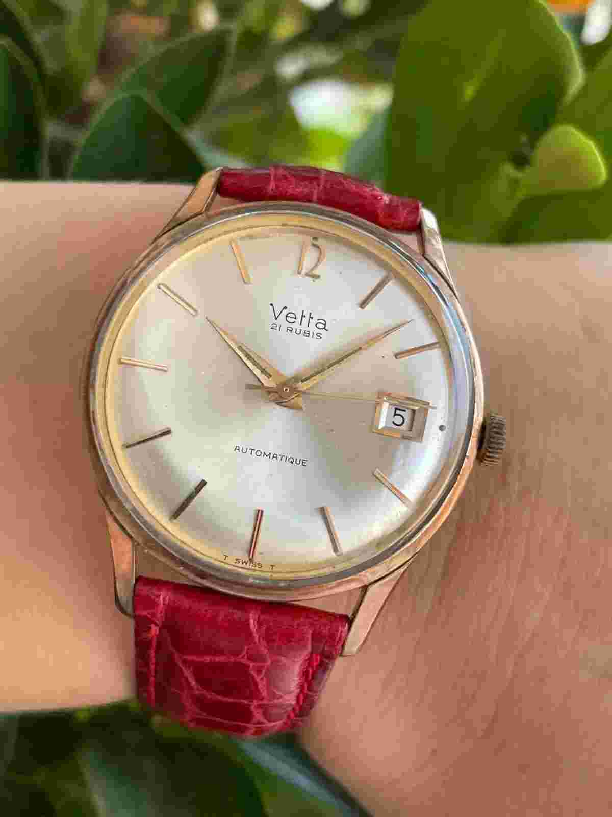 VETTA 472 BREVET WATCH 334004 AUTOMATIC CAL.ETA 2472 S/S&GOLD PLATED MENS 35mm