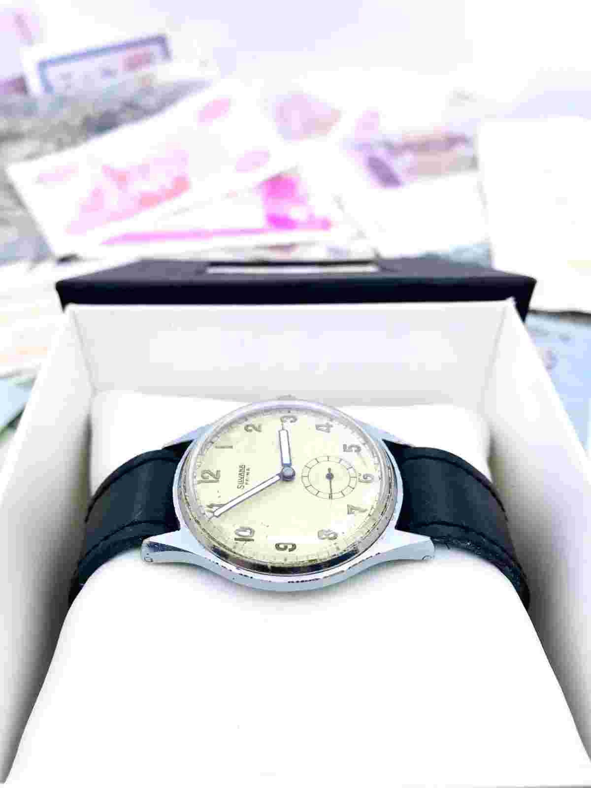 Vintage rare watch Silvana Swiss 1078 watch Military WW2 1930s Service 🛠