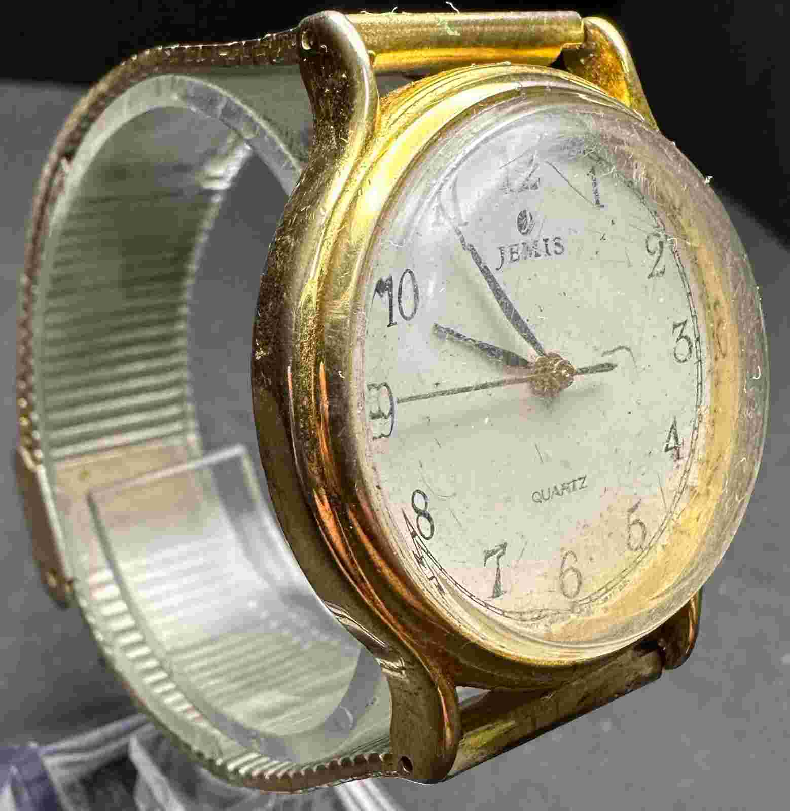 Vintage Men's Jemis Analog Watch - Untested - May Need Battery/Repair