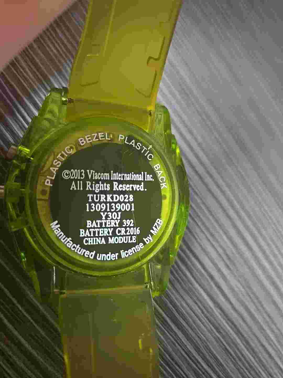 2013 Teenage Mutant Ninja Turtles NYC Digital Light Up Watch TURKD028 Viacom