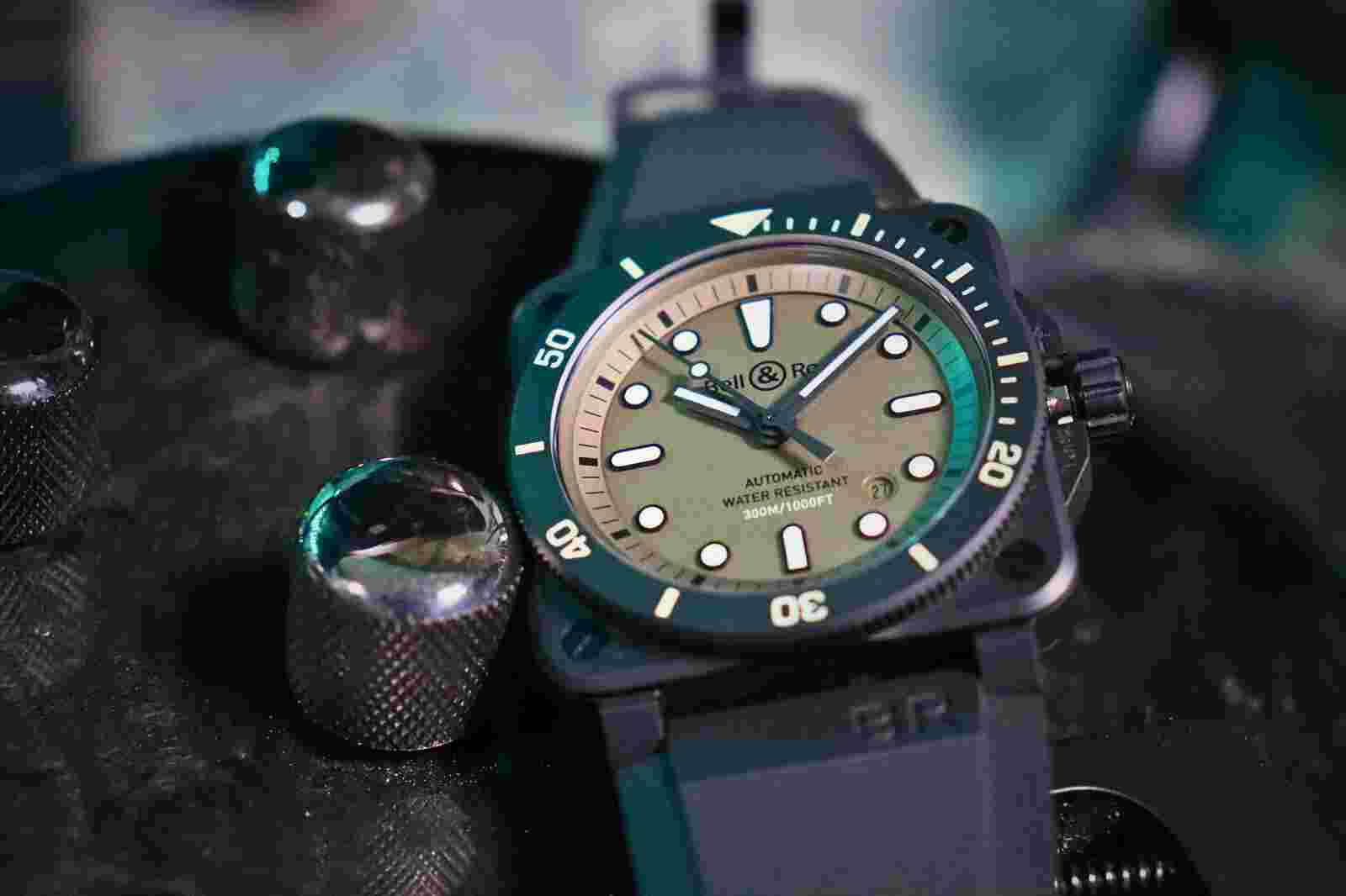 Bell & Ross BR3-92 Diver Military BR0392-D-KA-CE/SRB Automatic #U458 Limited
