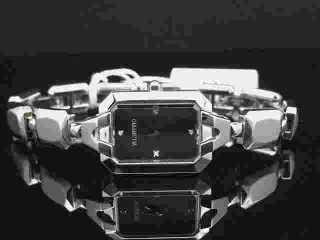 Valentino V60SBQ9909IS099 Minigemme Black Guilloche Diamond Women's Watch $1,150