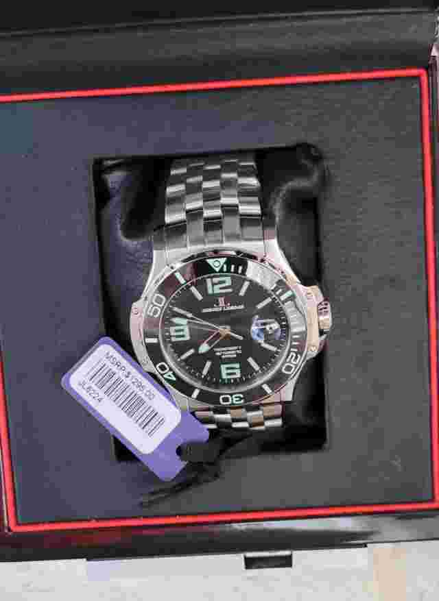 Jerome LeMars Chagall Swiss Automatic 45 Mm Noir Green Stainless Steel G853