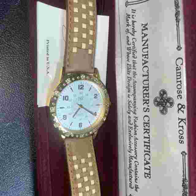 Camrose &  Kross Jacqueline Kennedy JBK Collection - Seiko Quartz Watch Leather