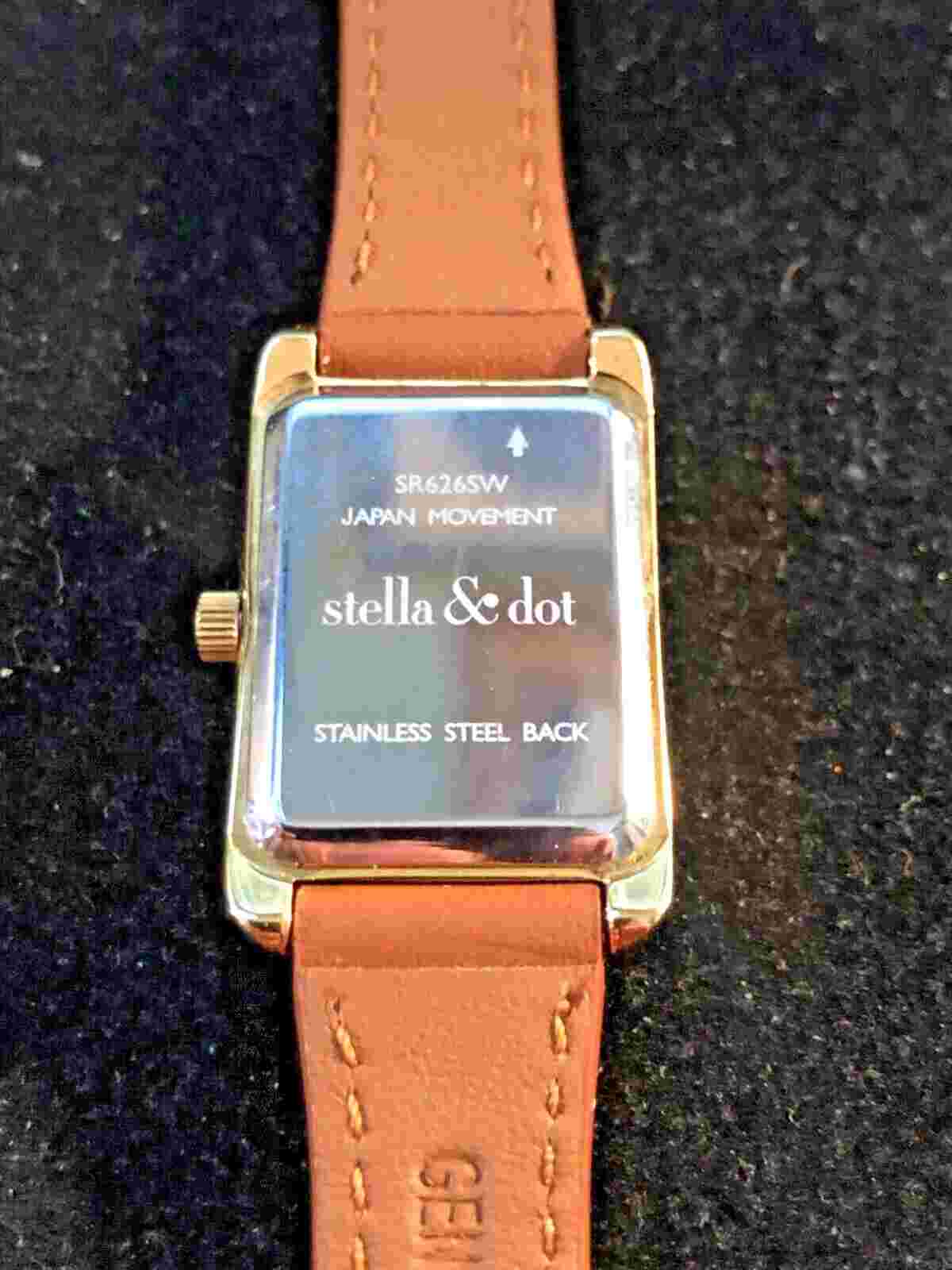 Stella & Dot Womens Mother of Pearl Analog Wristwatch NEW BAND AND BATTERY