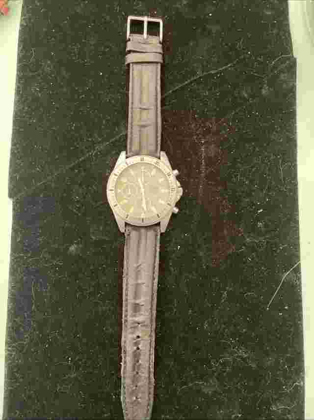 Samsung Chronograph Analog Wrist Watch,Date,Leather Band