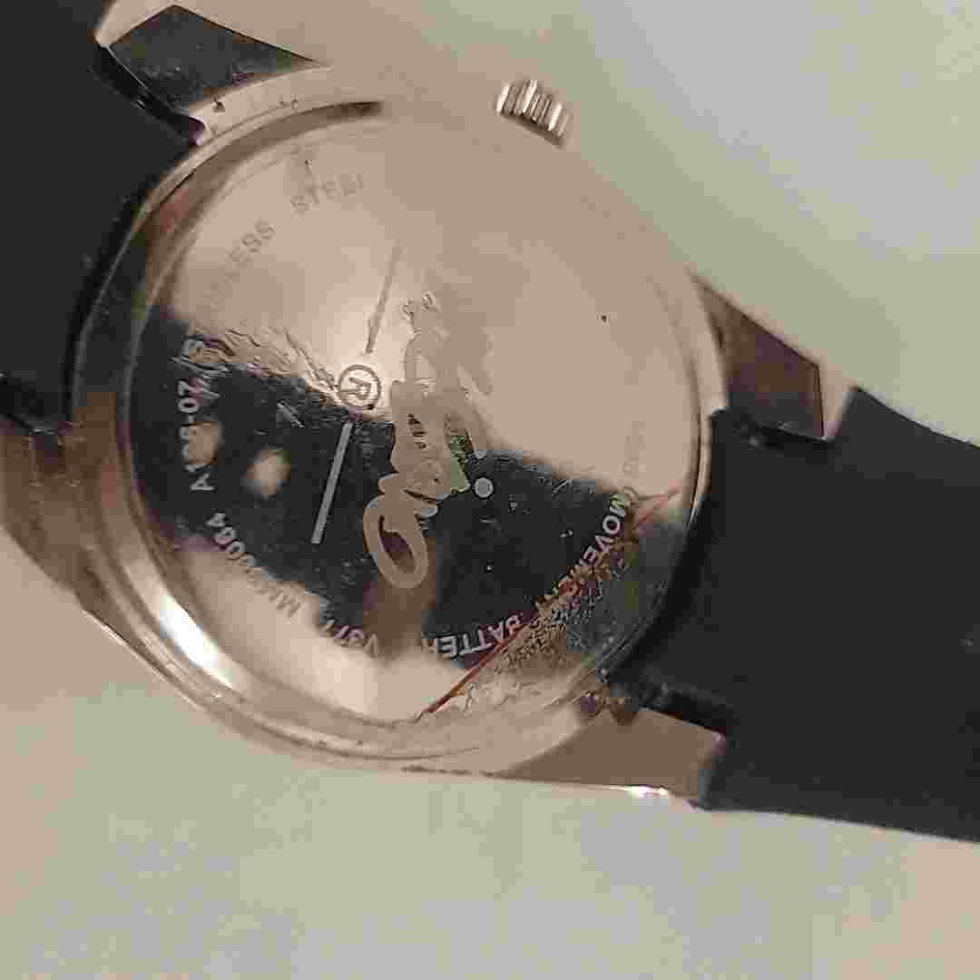 Mossimo Men's Watch Black Buckle Band Analog Untested As Is