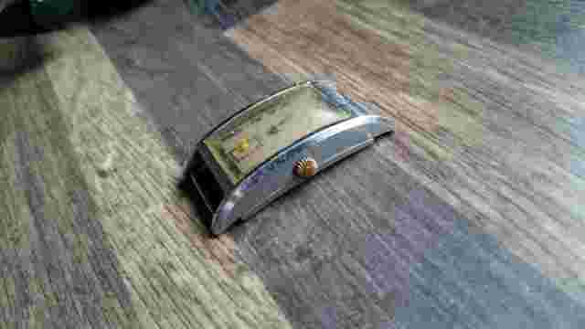 VINTAGE LARGE CURVED CASE ART DECO MEDANA -SPARES REPAIR