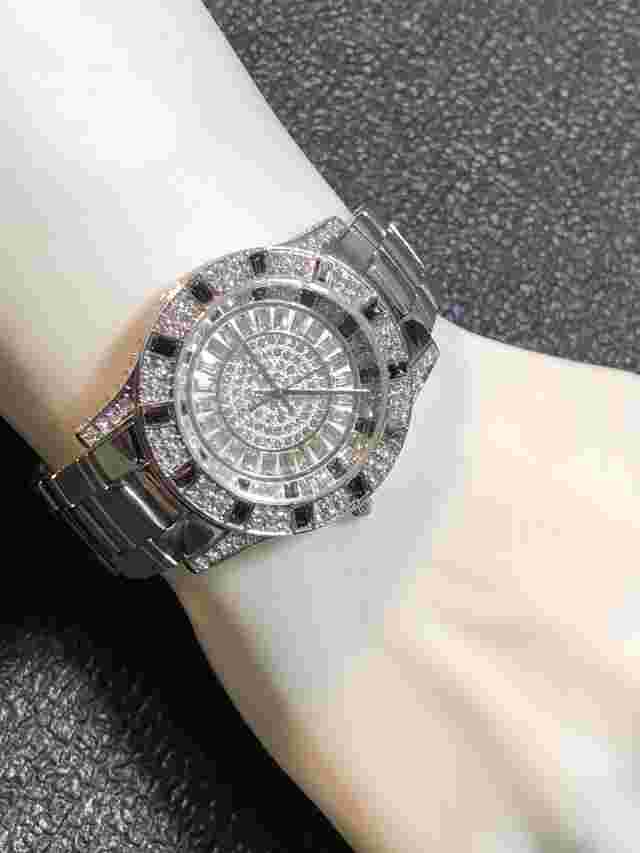 Victoria Wreck Women’s Watch Silver Tone Gemmed Dial Ladies FOR PARTS OR REPAIR